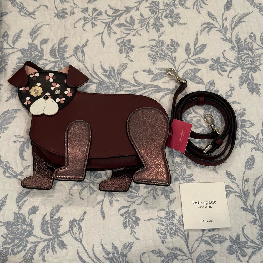 NWT Kate Spade Dog Crossbody/Clutch Bag